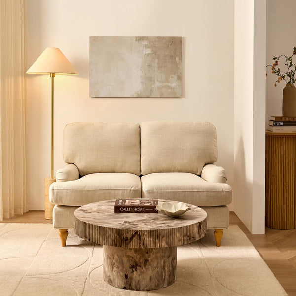 Hampshire Compact 2 Seater Sofa - Beige — sofa from 2nd Time Around
