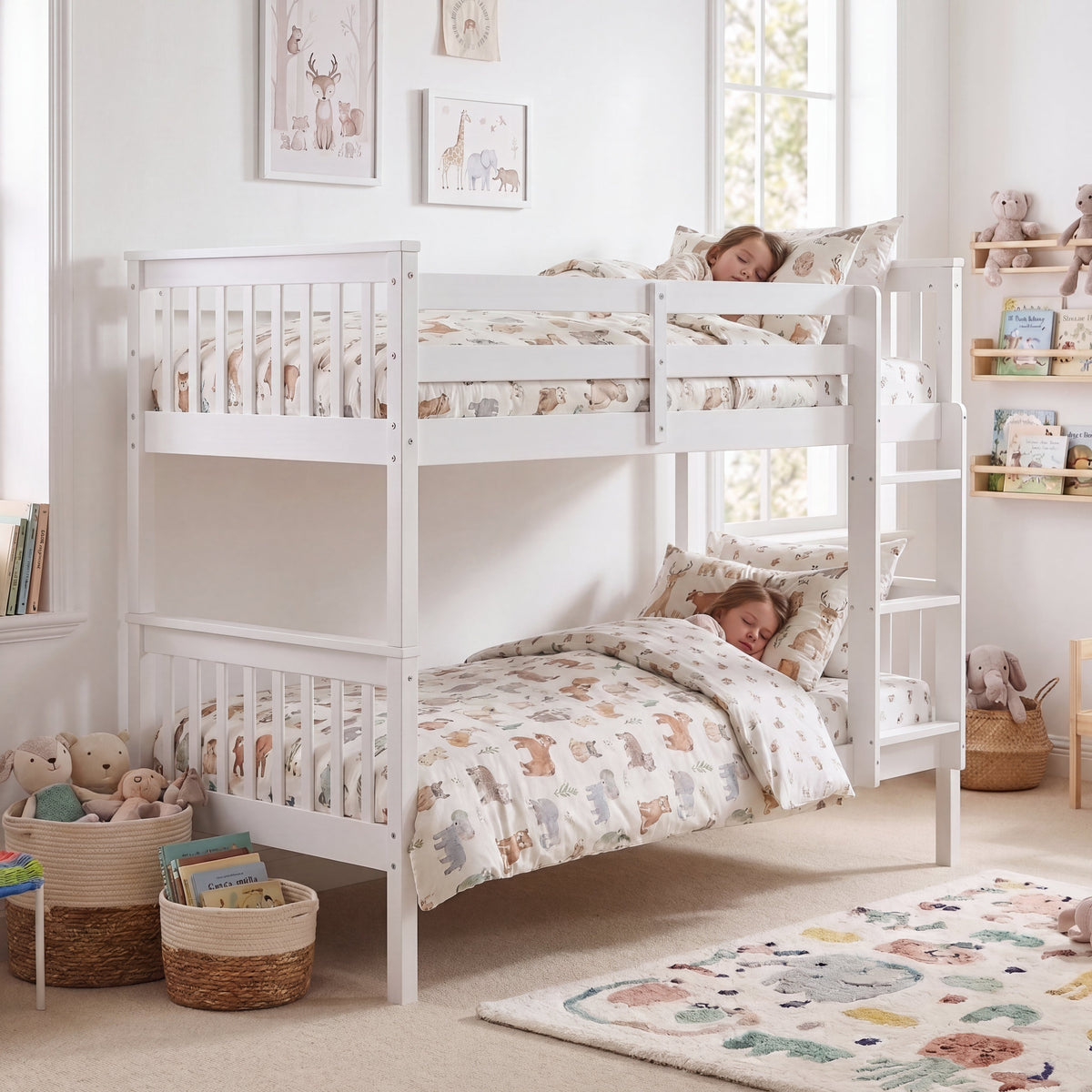 Milan Bunk Bed, White — view 4