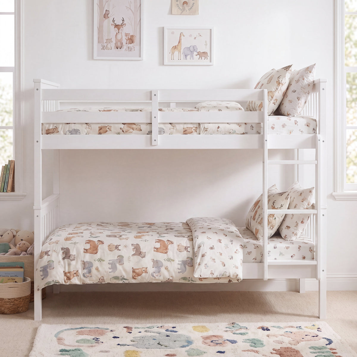 Milan Bunk Bed, White — view 5