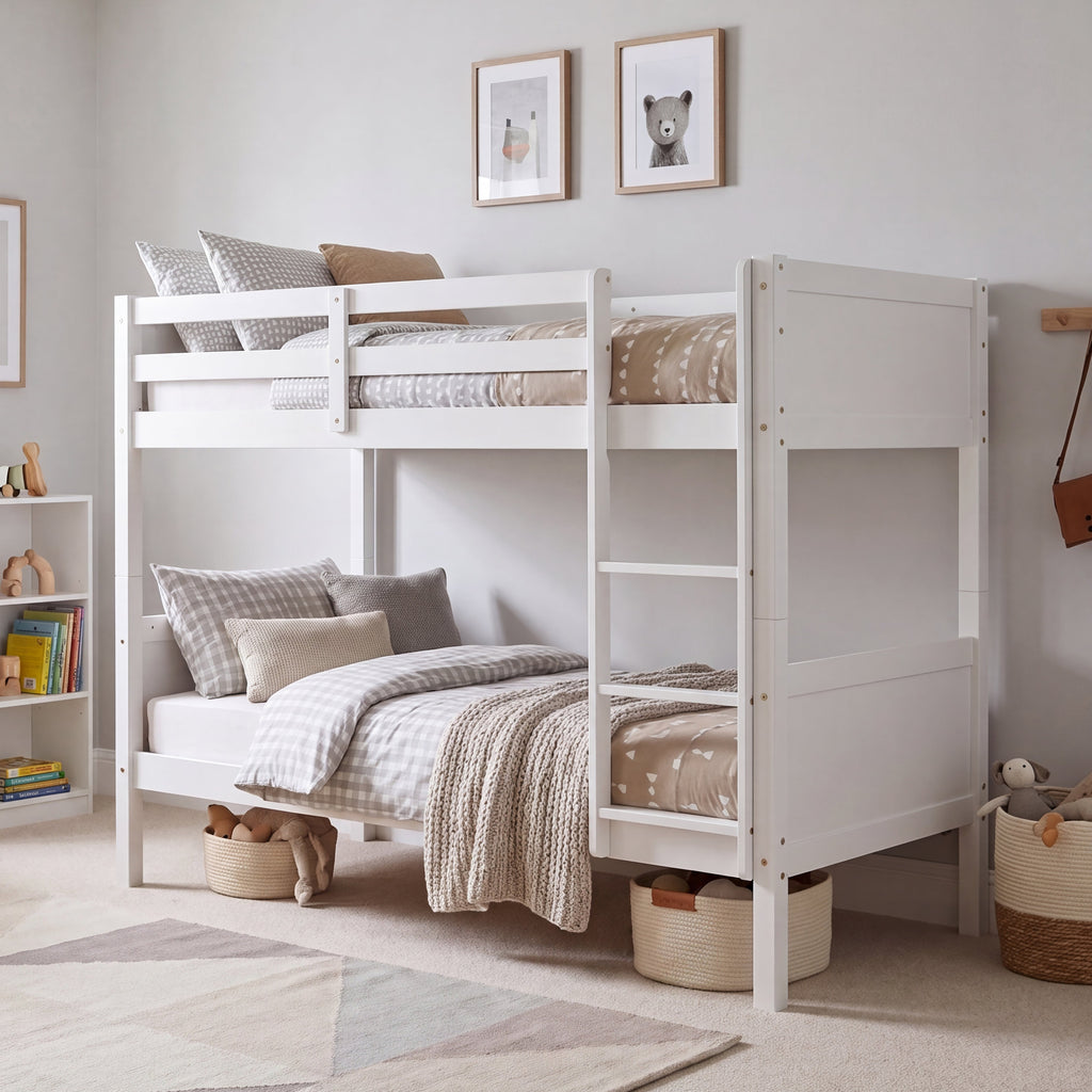 Gemini Detachable Bunk Bed - White — view 2