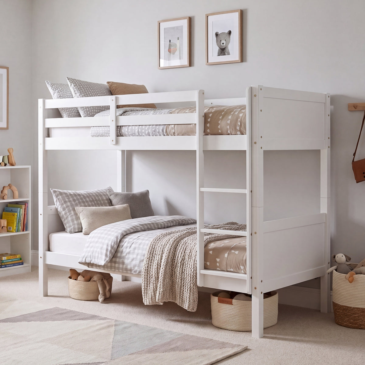 Gemini Detachable Bunk Bed - White — view 2