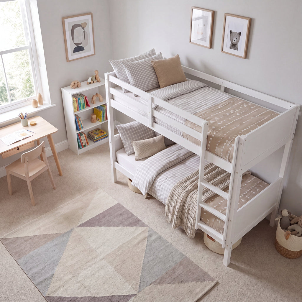 Gemini Detachable Bunk Bed - White — view 4