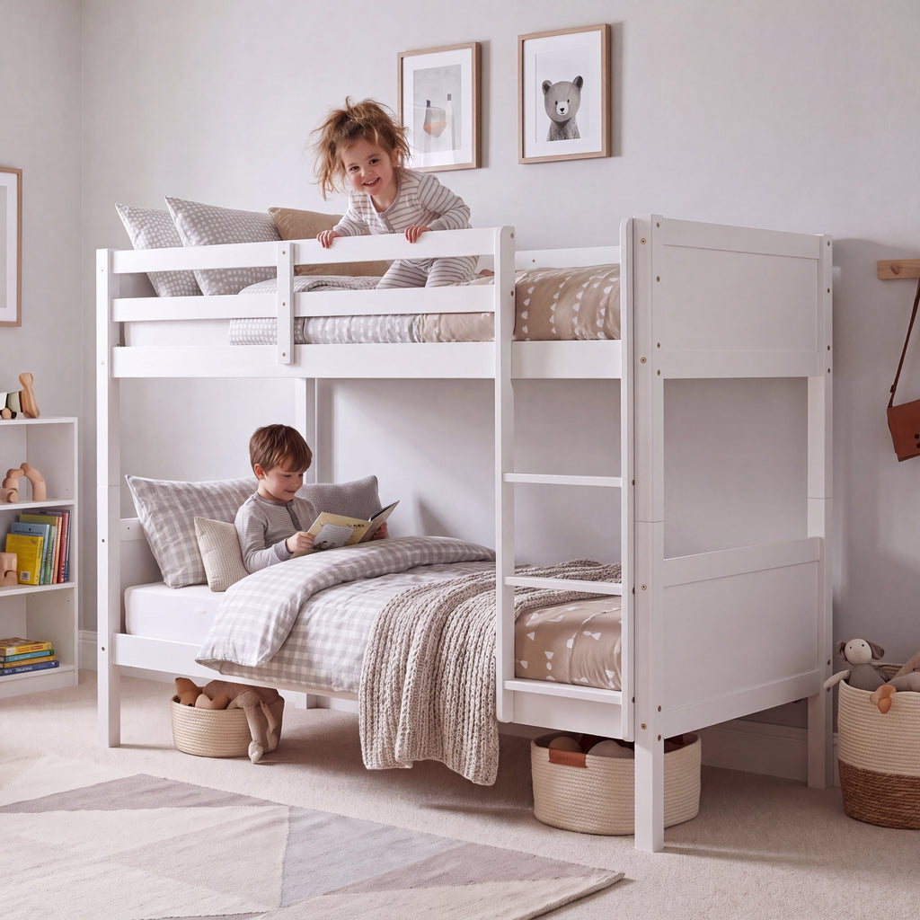 Gemini Detachable Bunk Bed - White — view 5