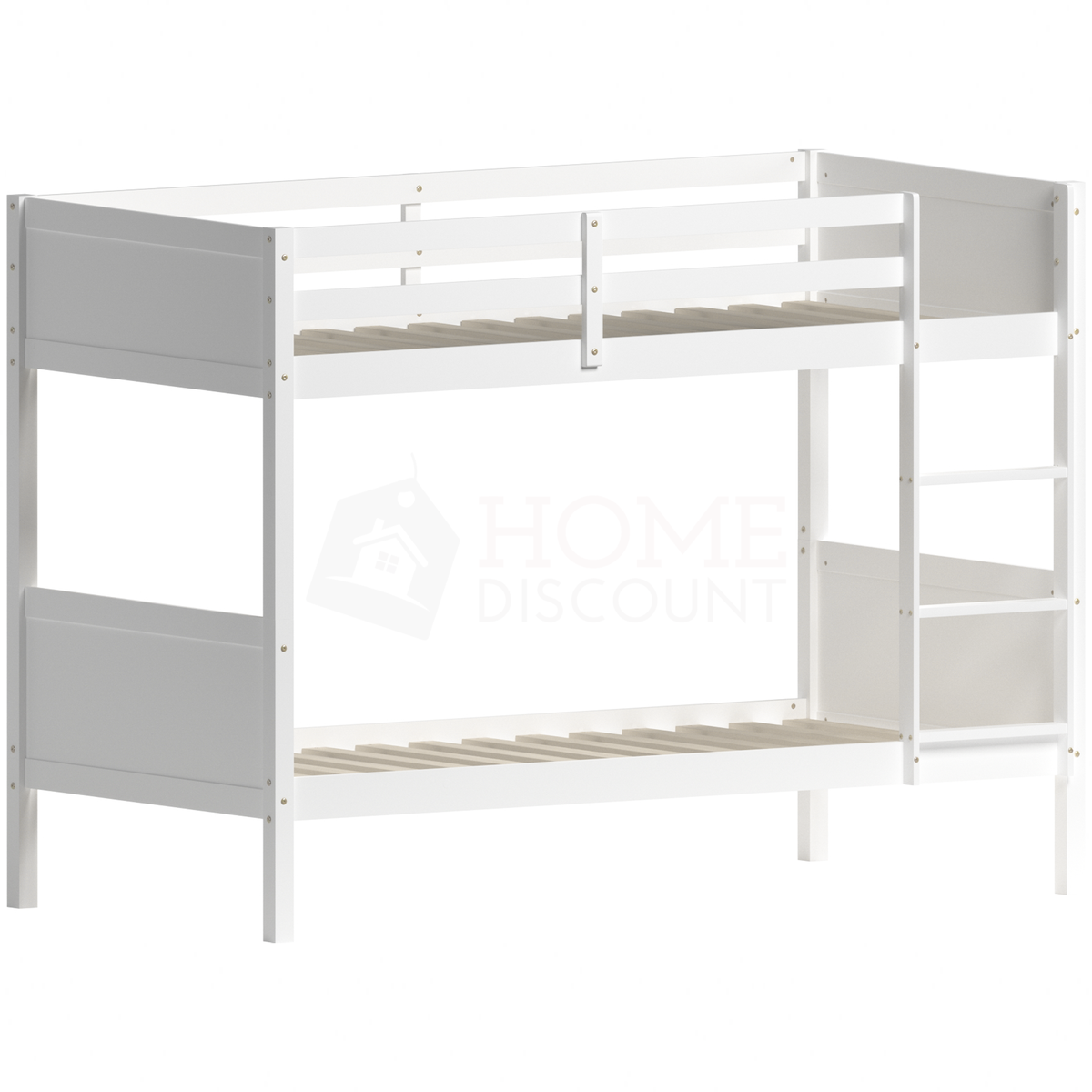 Gemini Detachable Bunk Bed - White & Libra Wooden Underbed Drawers - Grey — bed frame from 2nd Time Around