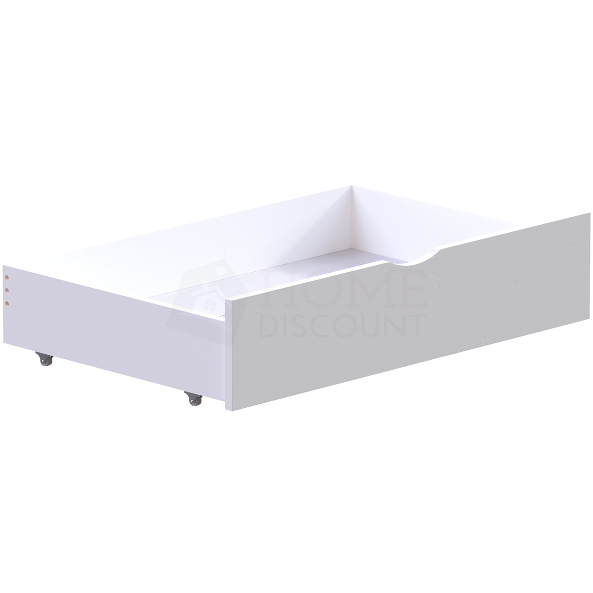 Gemini Detachable Bunk Bed - Grey & Libra Wooden Underbed Drawers - White — view 8
