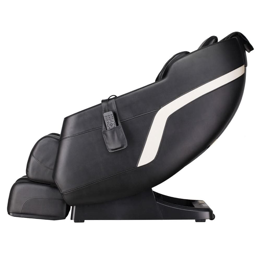 105cm H Real Relax Black Faux Leather Massage Chair with 6 Pre-Set Auto Modes Bluetooth Speaker — view 6