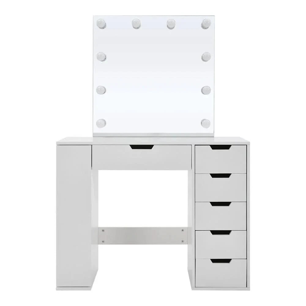 Hollywood Dressing Table with LED Lighted Mirror — view 3