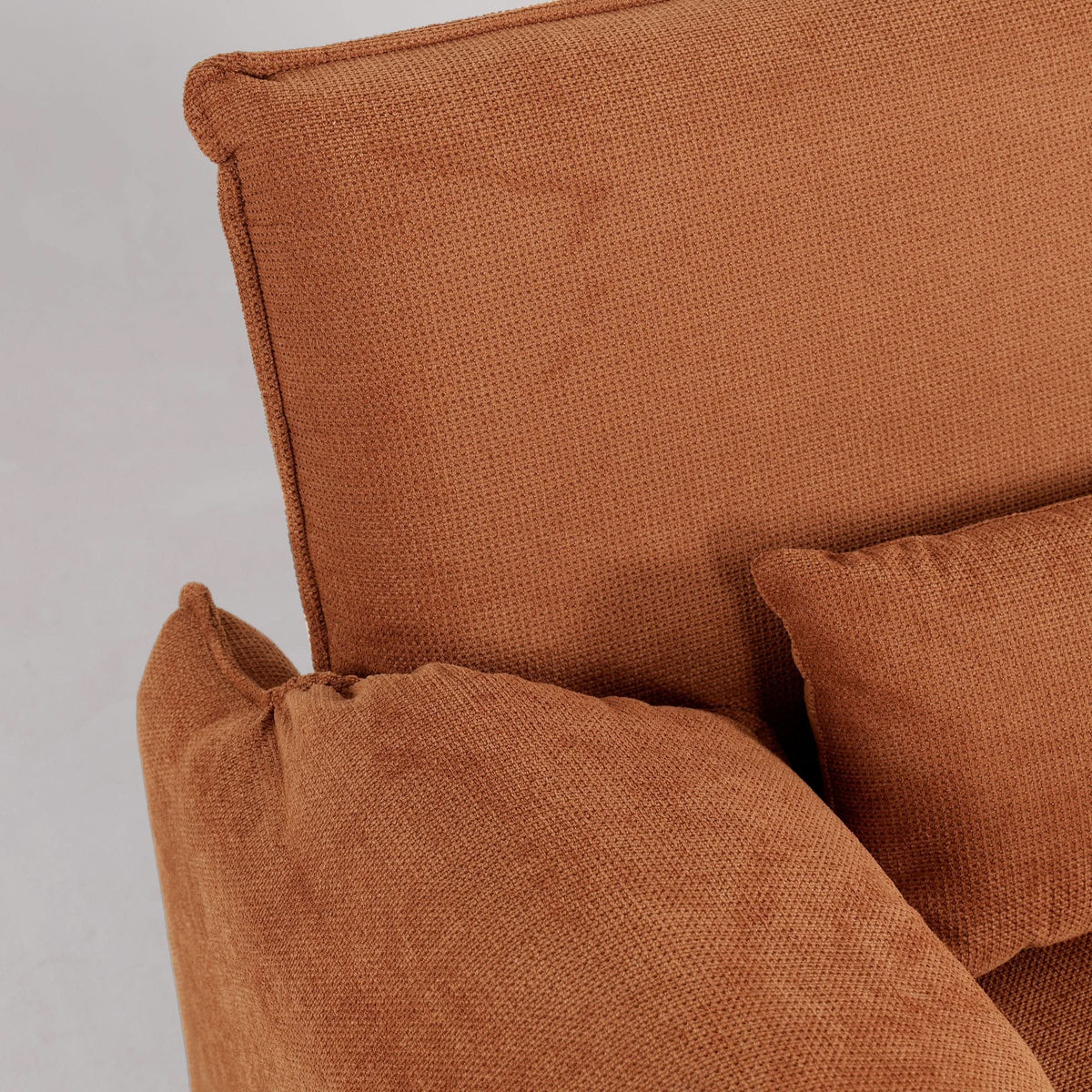Caramel & Ginger Yellow Fabric Sofa Bed with Adjustable Backrest and Easy Pull-Out Mechanism — view 7