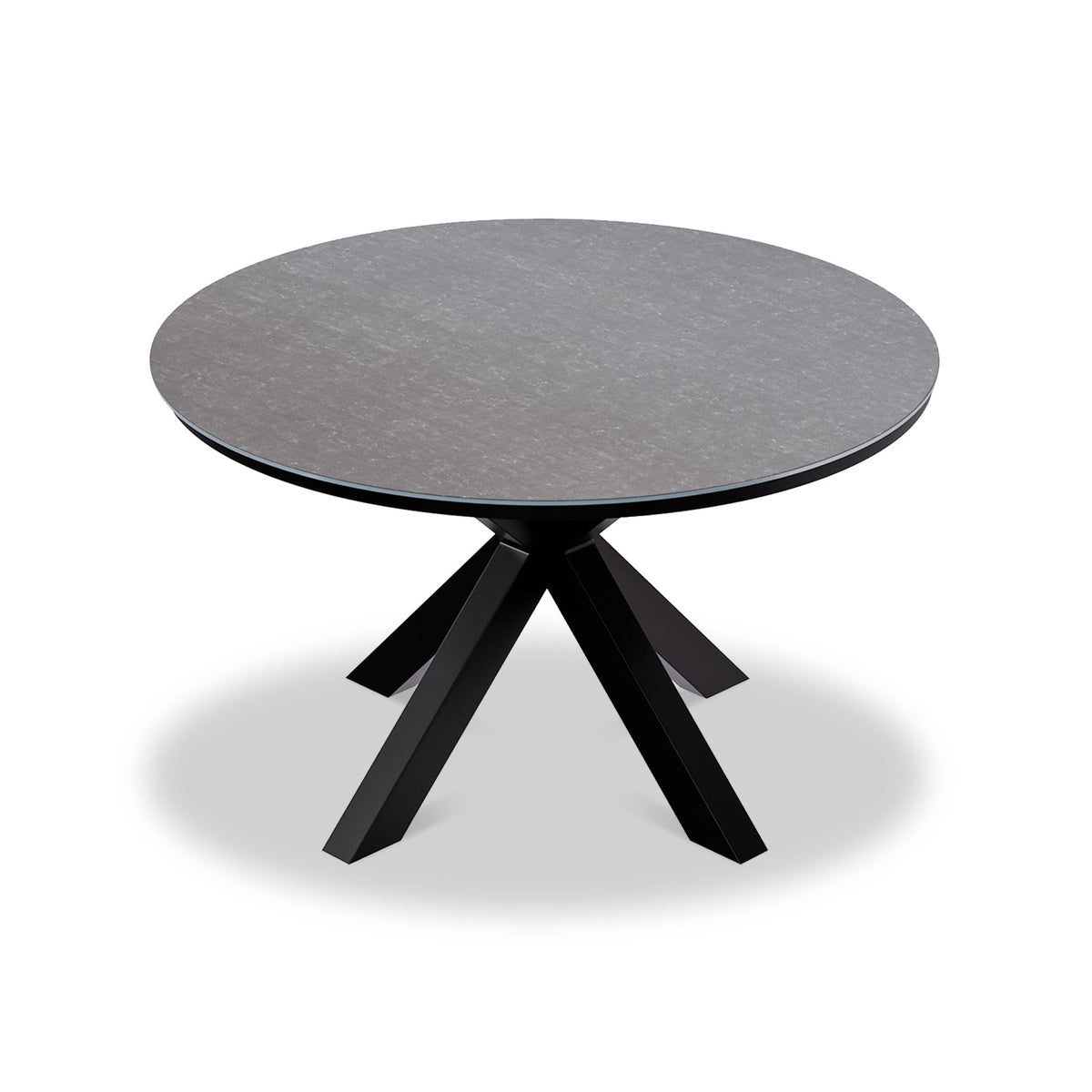 Aspen 4 Seater Round Ceramic Glass Dining Set with Aspen Rope Chairs — view 7