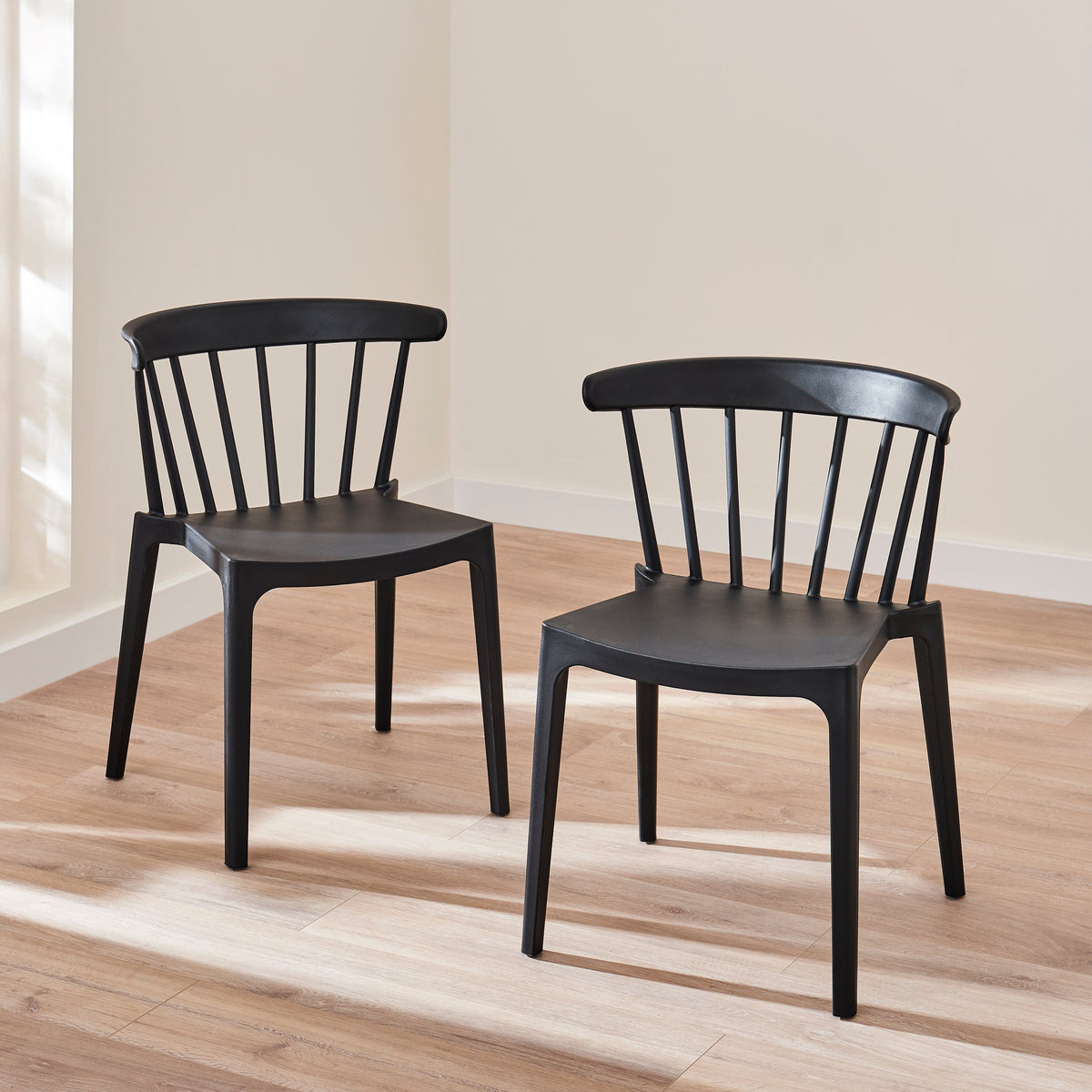 Agatha Black Dining Chairs - Set of 4 — view 2