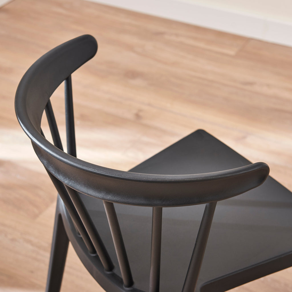Agatha Black Dining Chairs - Set of 4 — view 7