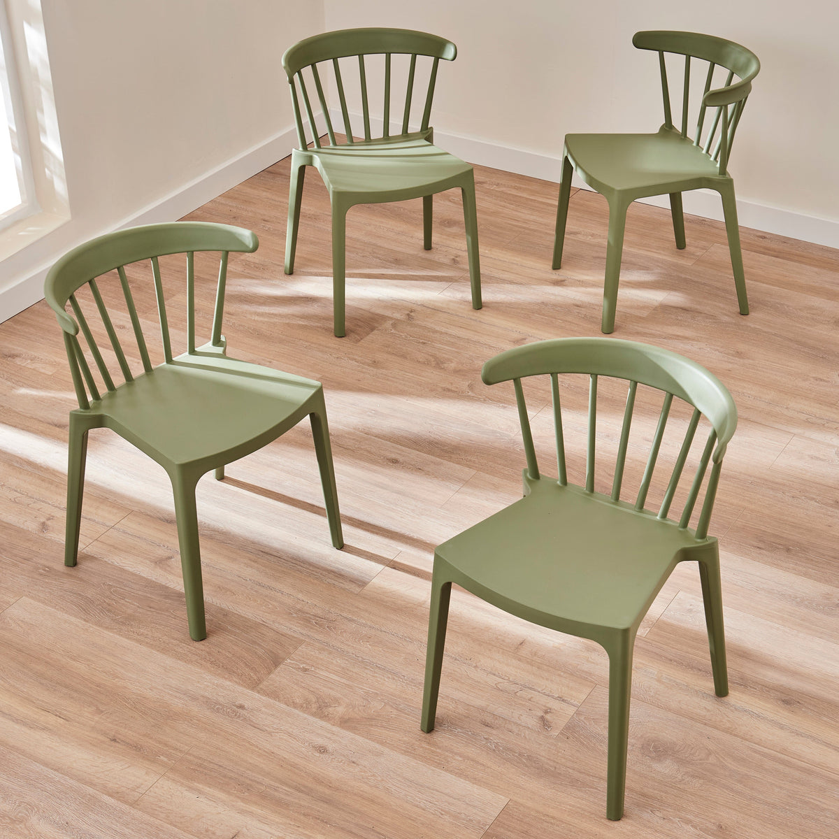 Agatha Green Dining Chairs - Set of 4 — dining chair from 2nd Time Around