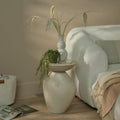 Alder 35cm Round Concrete Side Table - Sand — side table from 2nd Time Around