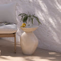 Alder Concrete Garden Side Table - Sand — side table from 2nd Time Around