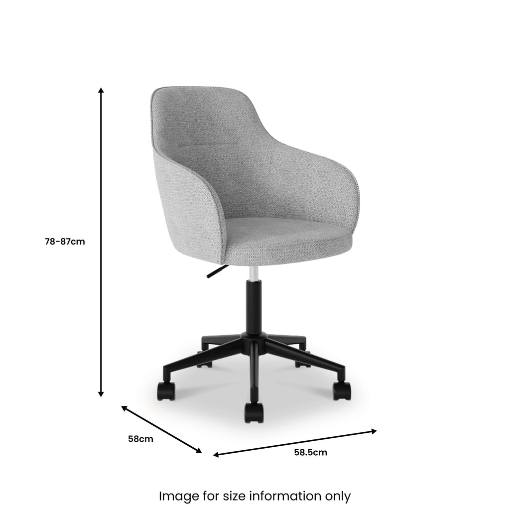 Koble Alma Height Adjustable Swivel Office Chair — view 7