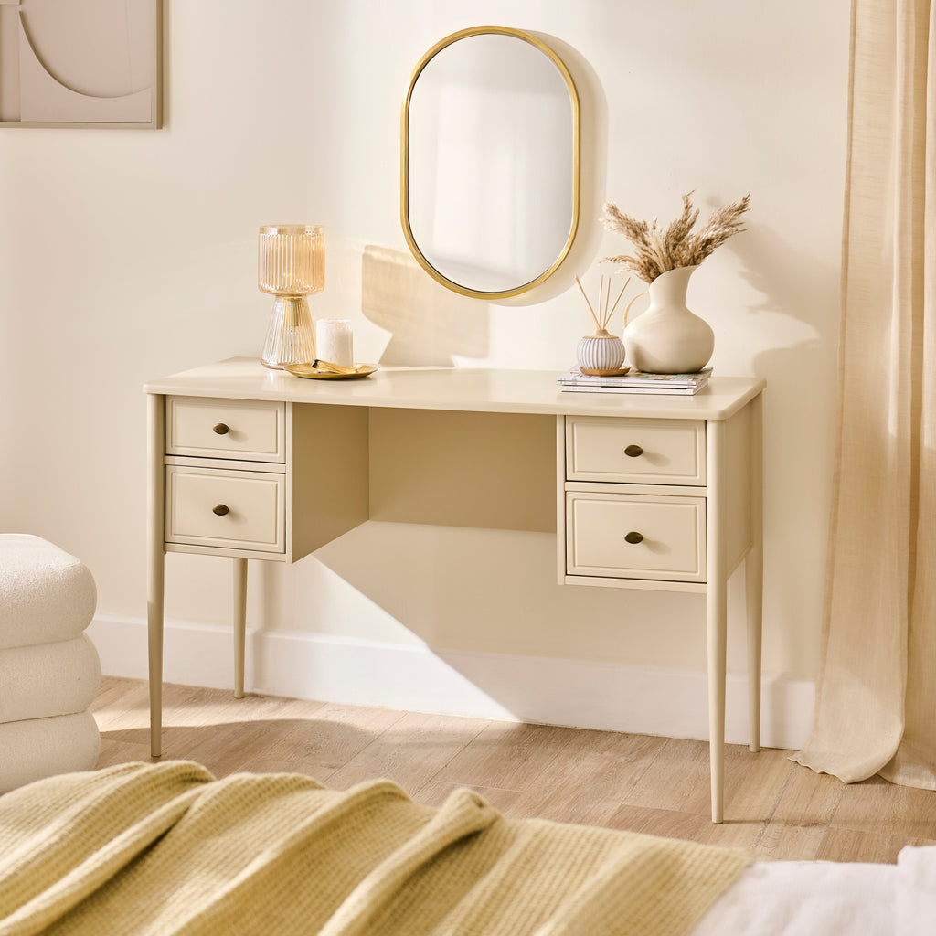 Aubrey Driftwood Dressing Table with Drawers — view 10