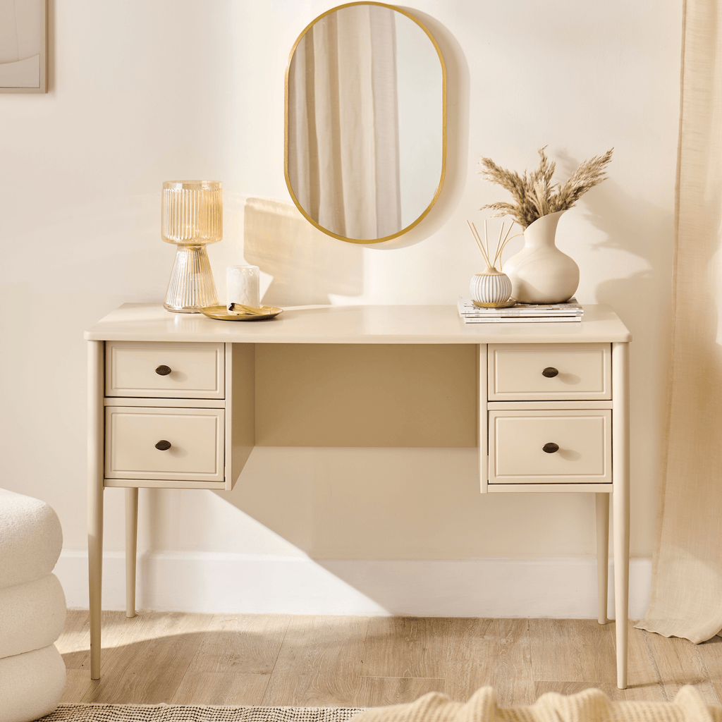 Aubrey Driftwood Dressing Table with Drawers — view 6