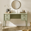 Aubrey Pistachio Green Dressing Table with Drawers — dressing table from 2nd Time Around
