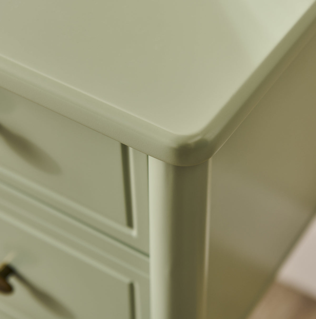 Aubrey Pistachio Green Dressing Table with Drawers — view 3