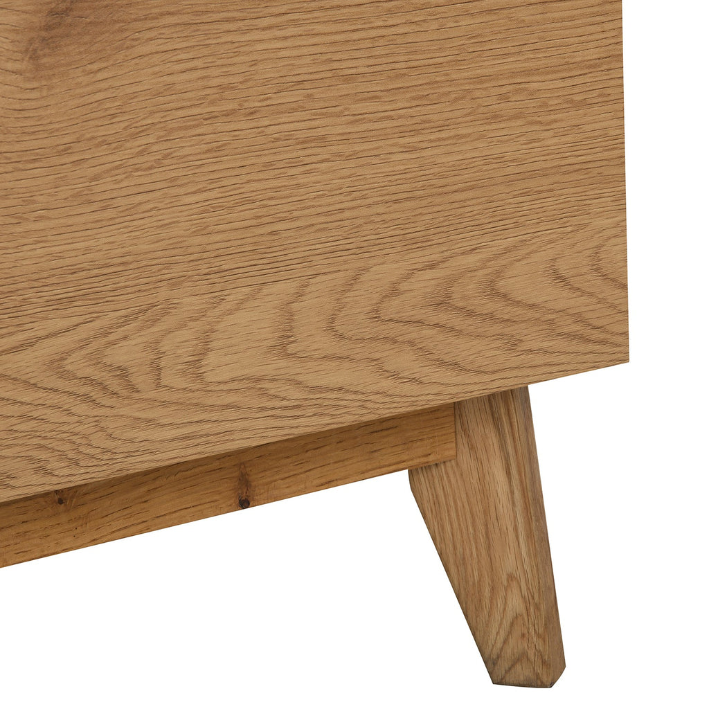 Ernest Writing Bureau in White & Oak Colour — view 9