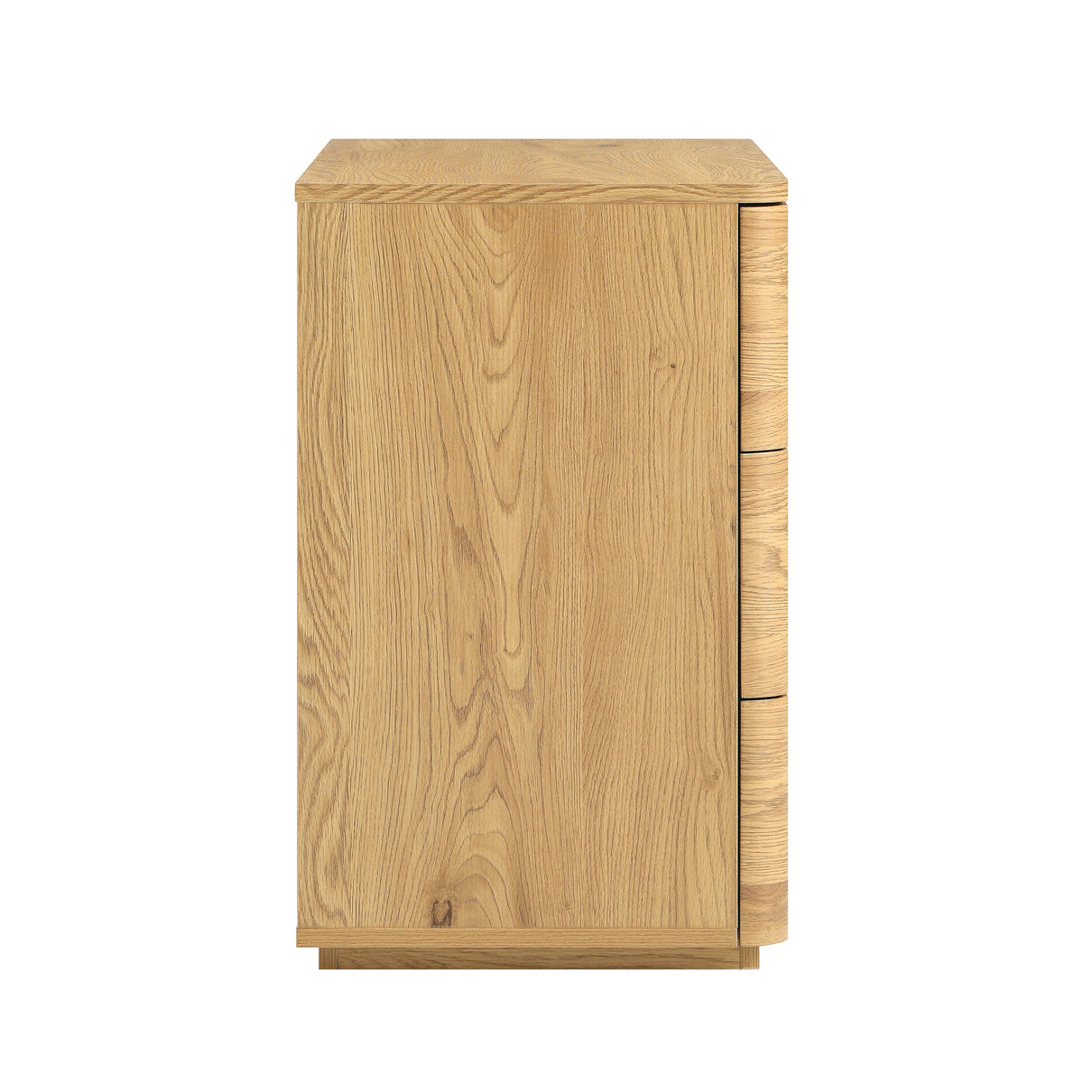 Agnes Curved Edge Chest of 3 Drawers, Natural — view 10