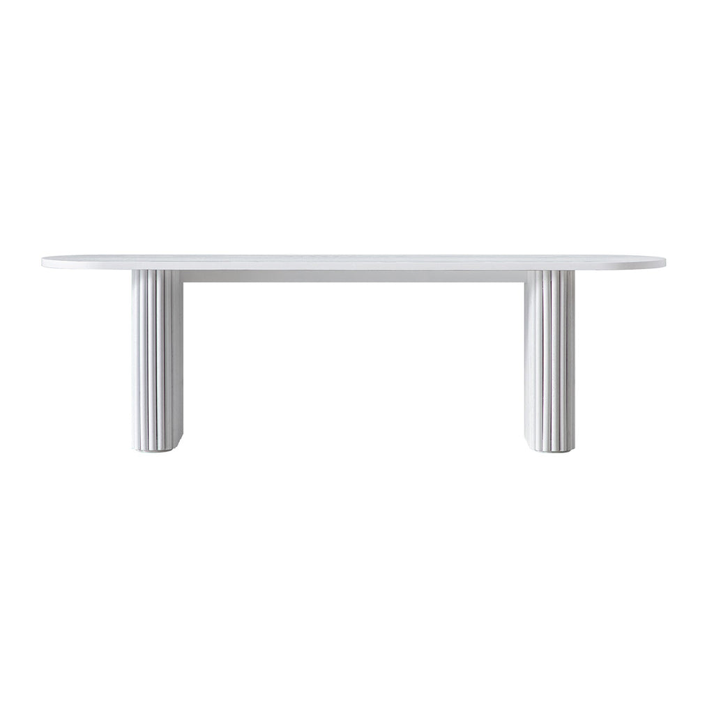 Maru 150cm Dining Bench, Washed White — view 7