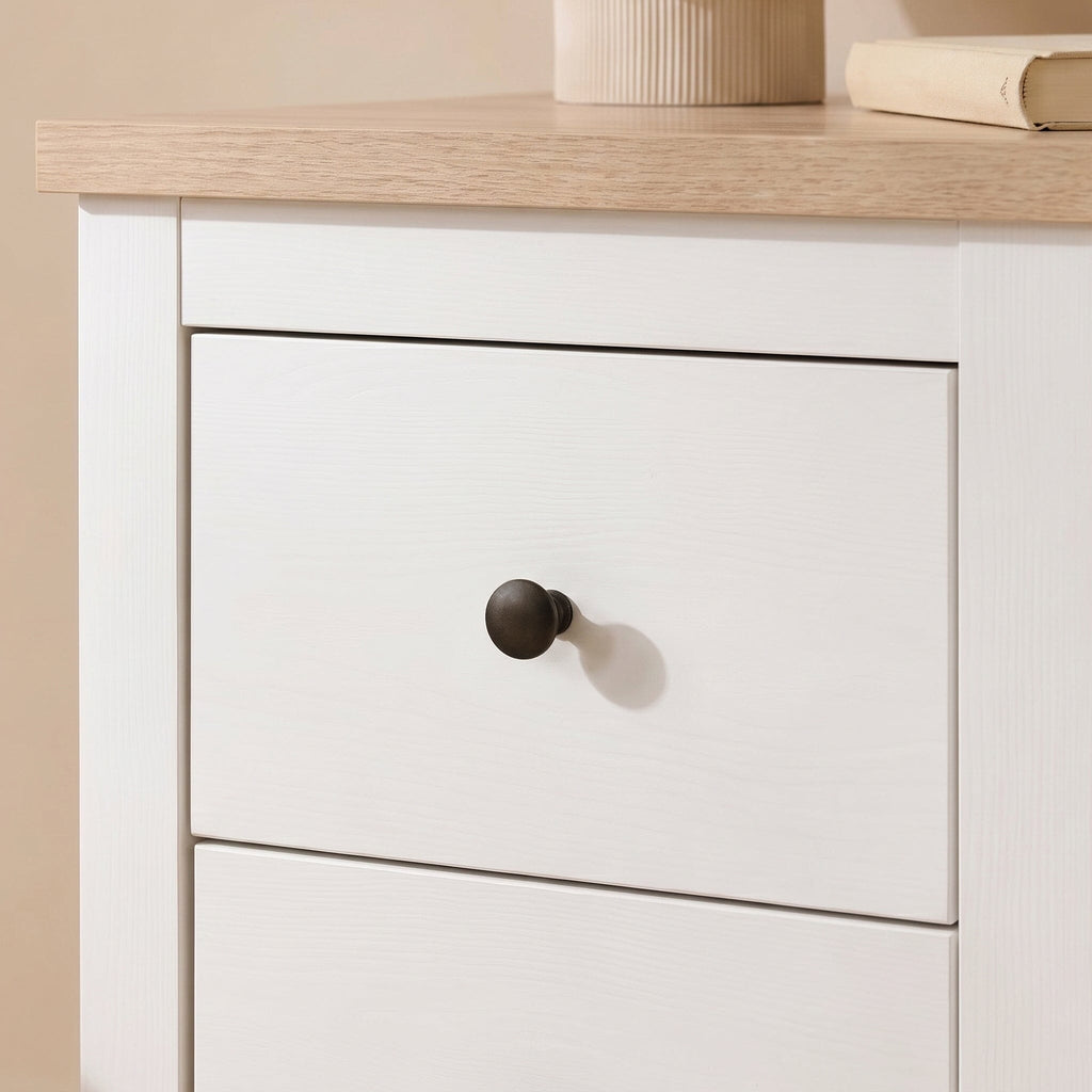 Bampton White Dressing Table with Drawers — view 5