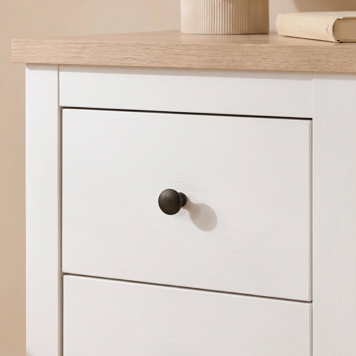 Bampton White Dressing Table with Drawers — view 5