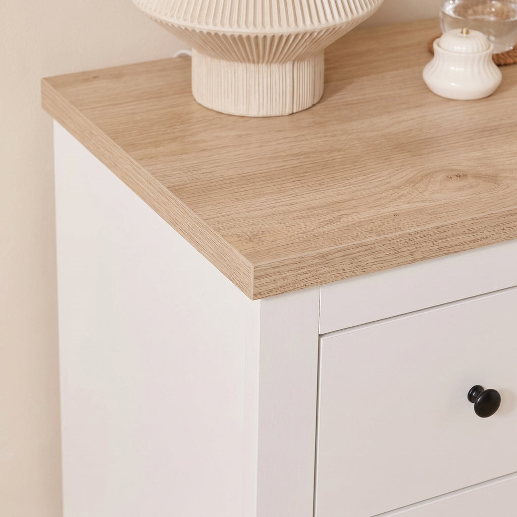 Bampton White Dressing Table with Drawers — view 4