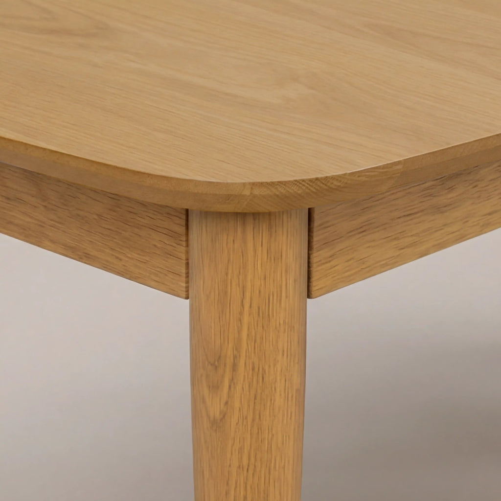 Montreux 6-8 Seat Rectangle Wooden Extendable Dining Table | Oak — view 6