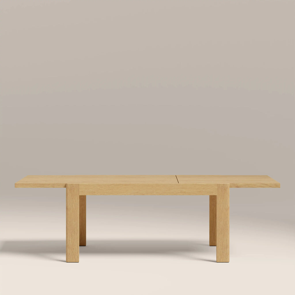 Ceva 6-10 Seat Rectangle Wooden Extendable Dining Table | Oak — view 2
