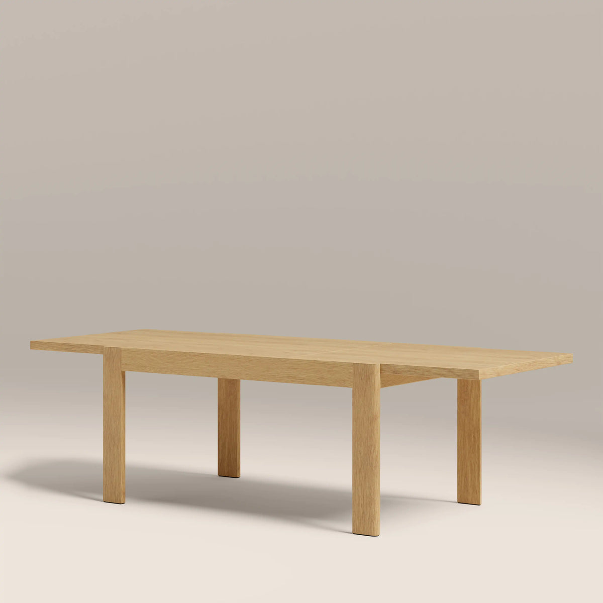 Ceva 6-10 Seat Rectangle Wooden Extendable Dining Table | Oak — view 3
