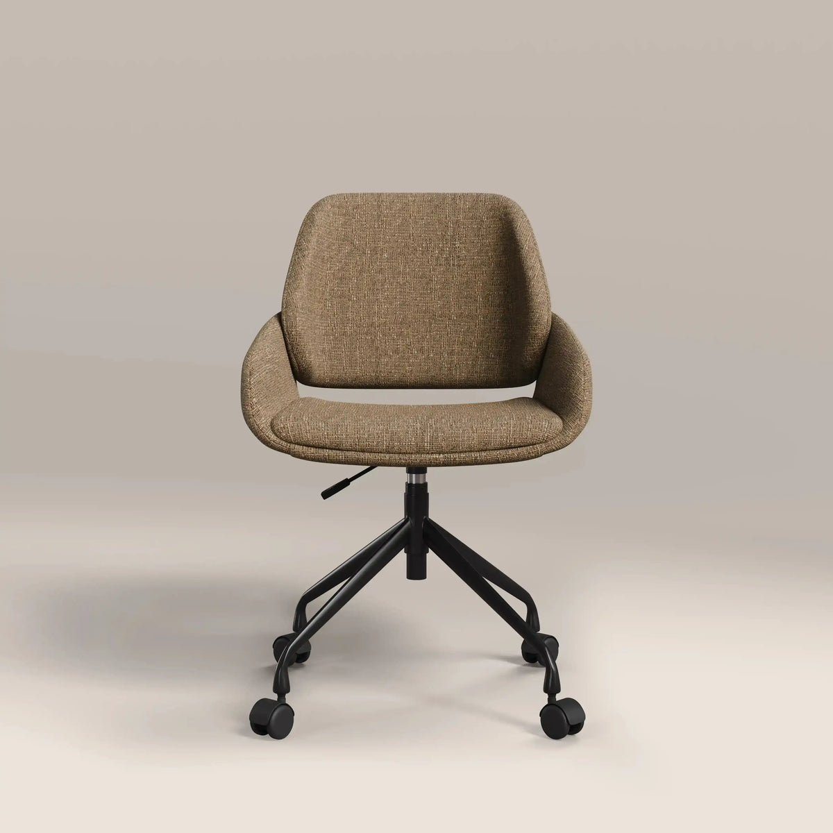 Franklin Office Chair | Speckled Cappuccino Boucle & Black — view 3