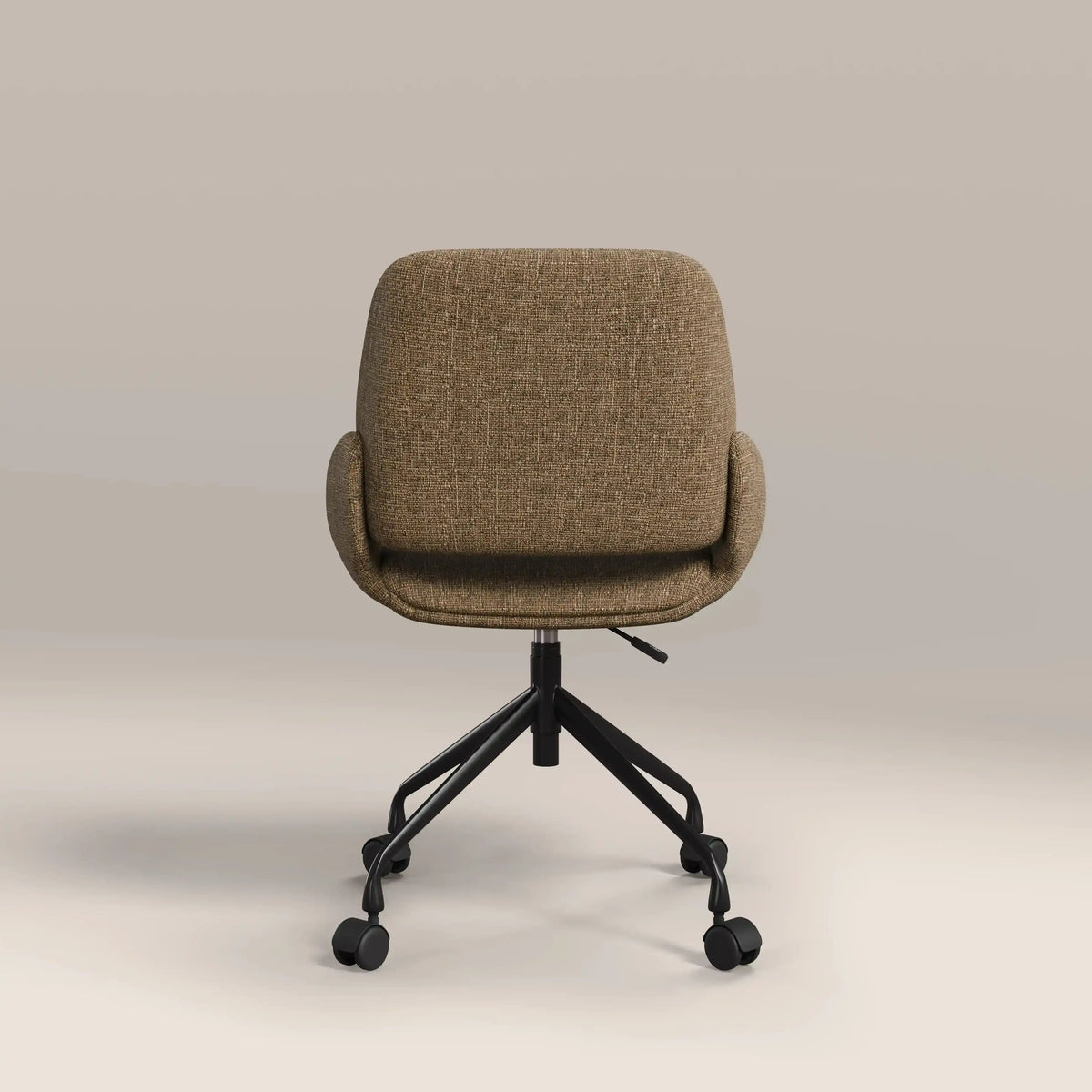 Franklin Office Chair | Speckled Cappuccino Boucle & Black — view 7