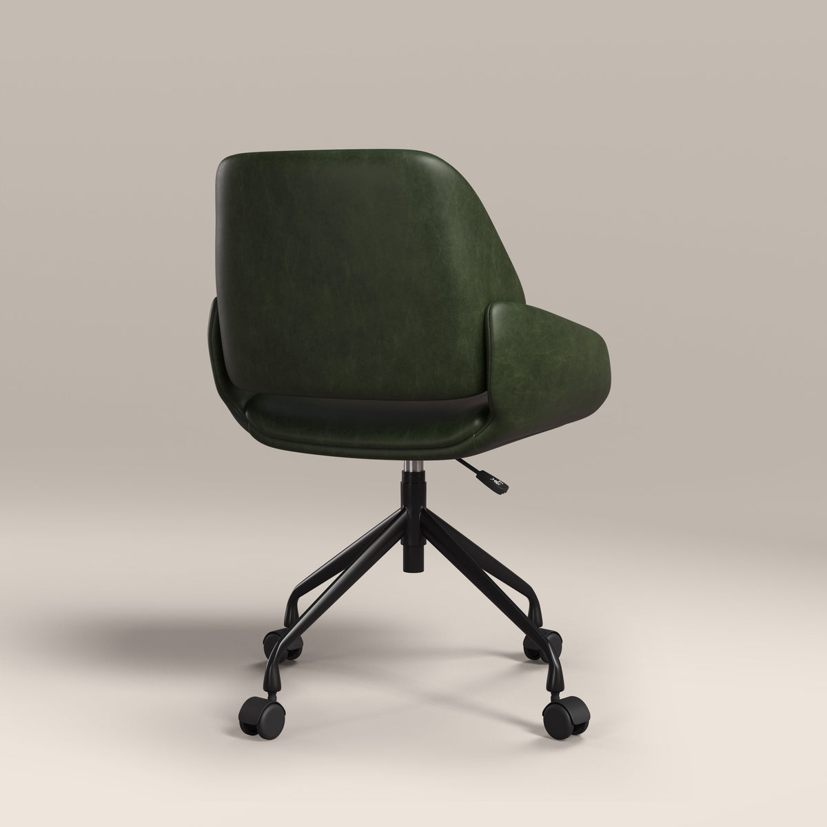 Franklin Office Chair | Vintage Green Faux Leather & Black — view 6