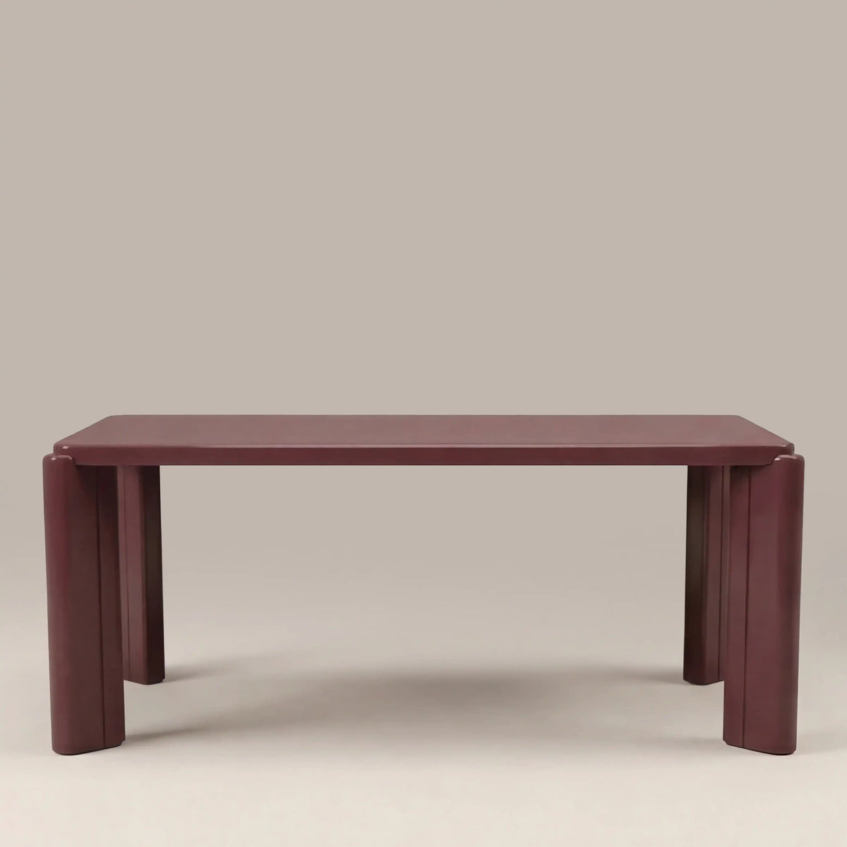 Kelby 6 Seat Rectangle Dining Table | High Gloss Cherry Red — dining table from 2nd Time Around