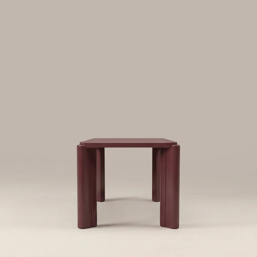 Kelby 6 Seat Rectangle Dining Table | High Gloss Cherry Red — view 4