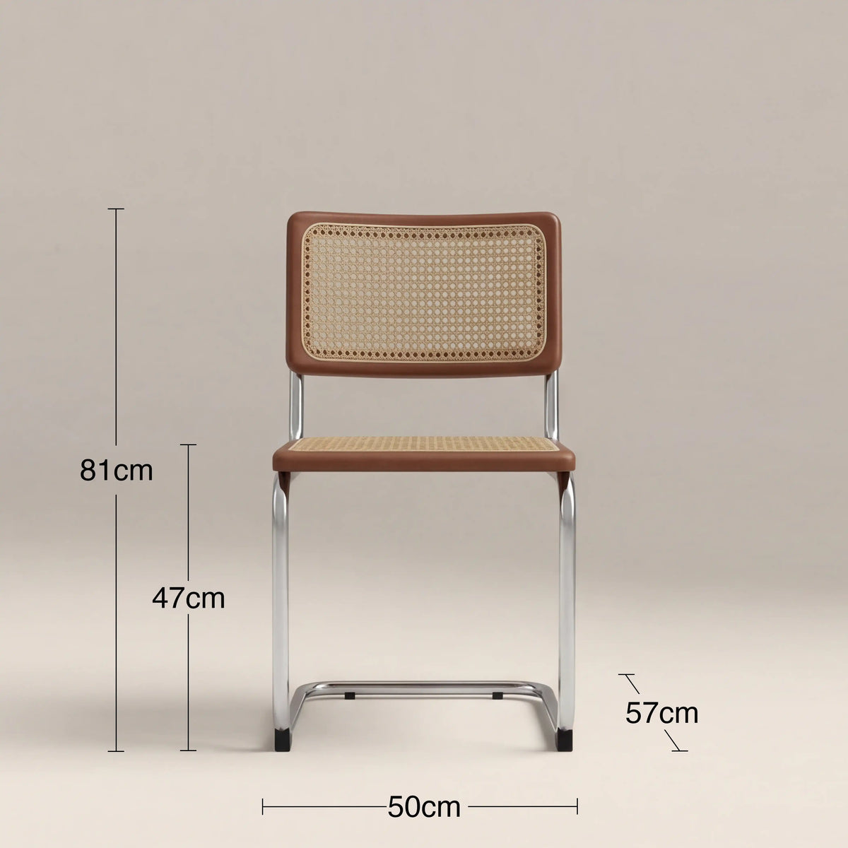 Kenton Dining Chair | Walnut & Chrome — view 6