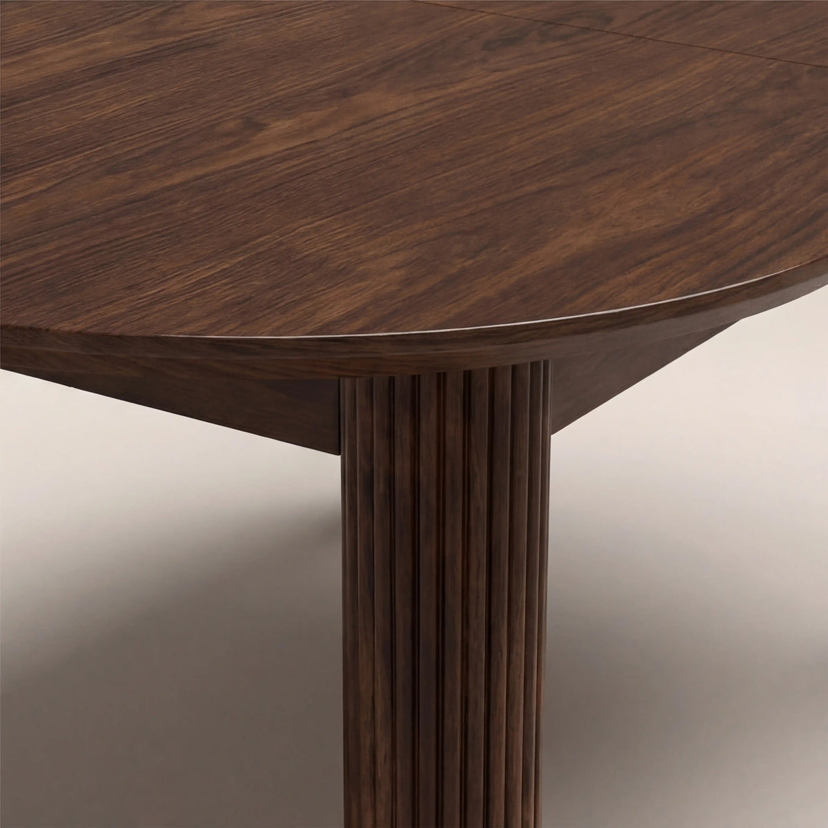 Skylar 6-8 Seat Oval Extendable Wooden Dining Table | Smoked Walnut — view 6