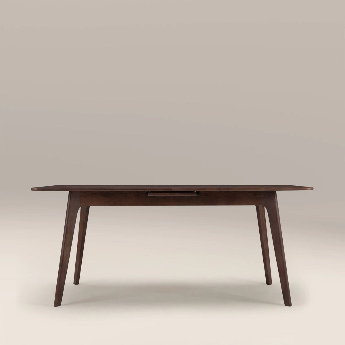 Landon 4-6 Seat Rectangle Wooden Extendable Dining Table | Walnut — view 5