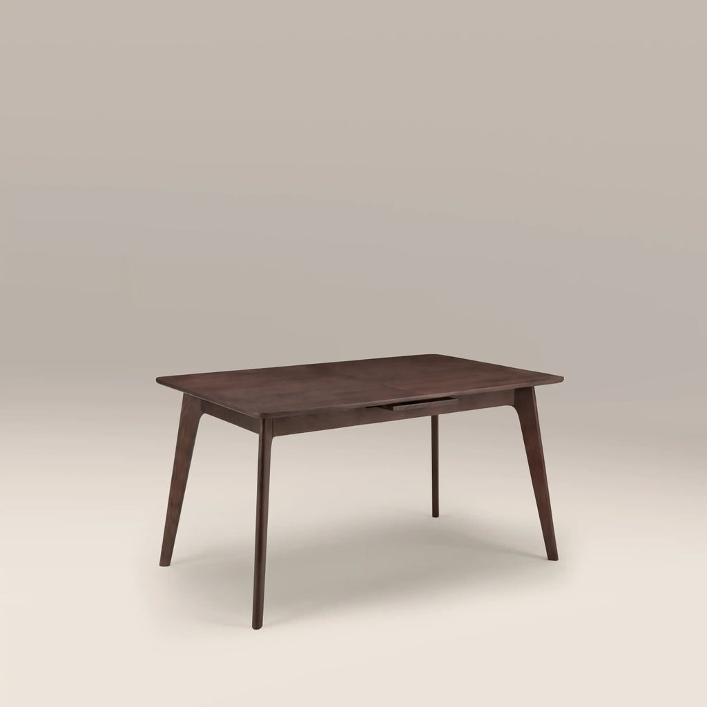 Landon 4-6 Seat Rectangle Wooden Extendable Dining Table | Walnut — view 3