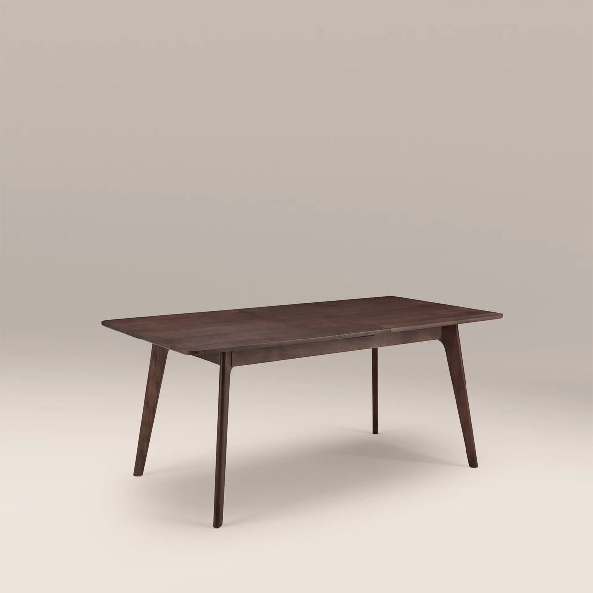 Landon 4-6 Seat Rectangle Wooden Extendable Dining Table | Walnut — view 4