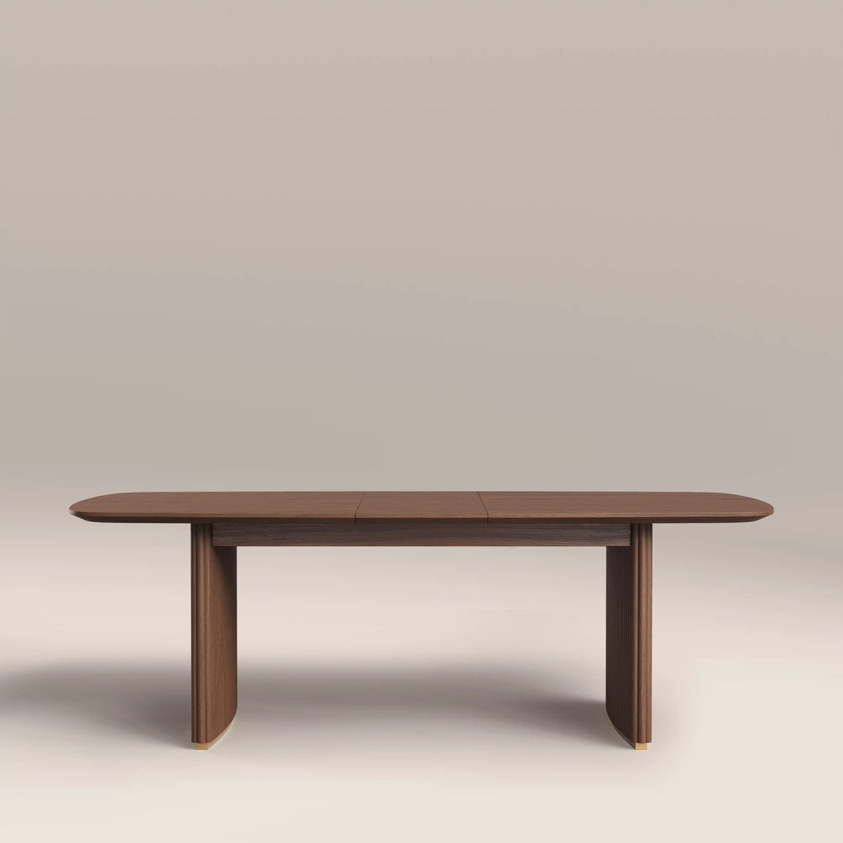 Caleb 6-8 Seat Rectangle Wooden Extendable Dining Table | Walnut — view 2