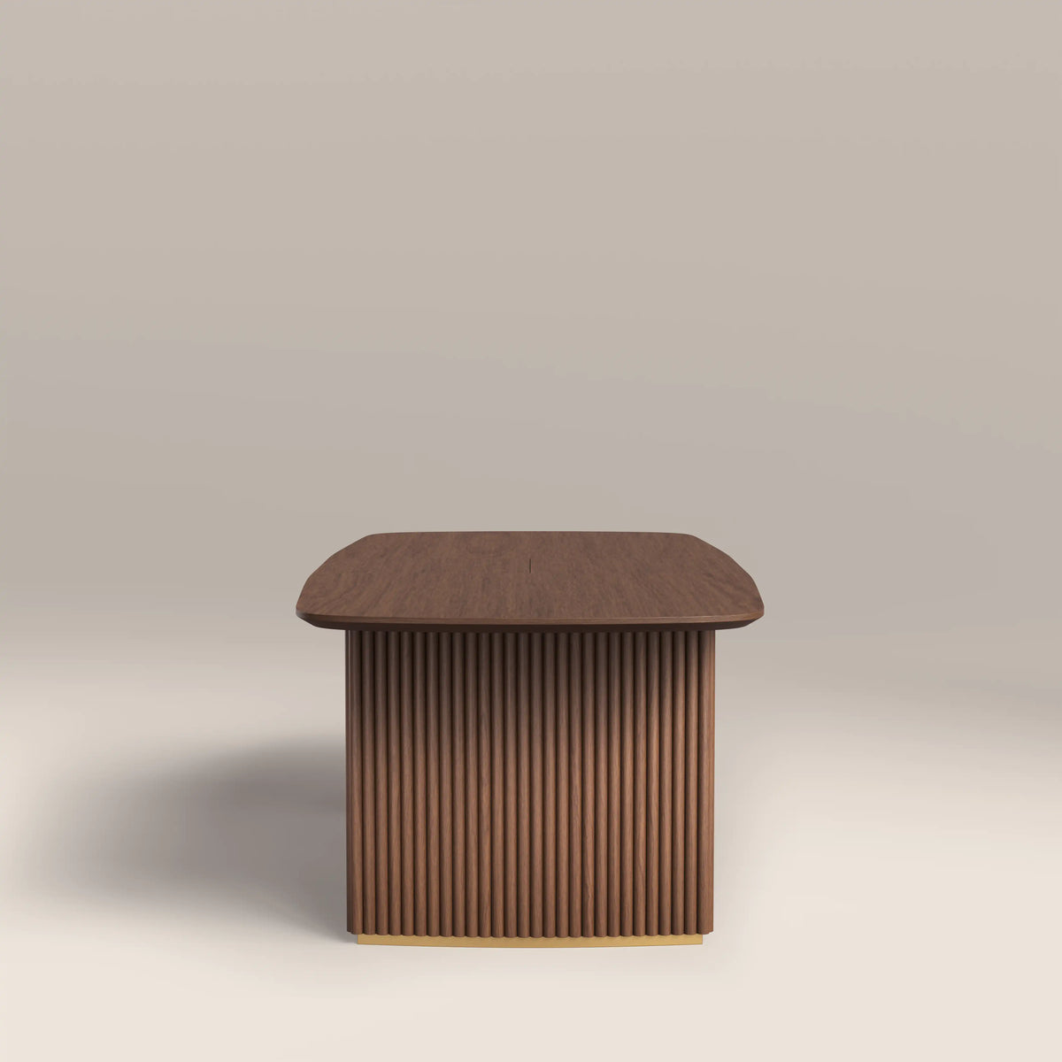 Caleb 6-8 Seat Rectangle Wooden Extendable Dining Table | Walnut — view 6