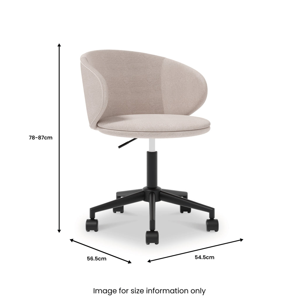 Koble Clara Height Adjustable Swivel Office Chair — view 6