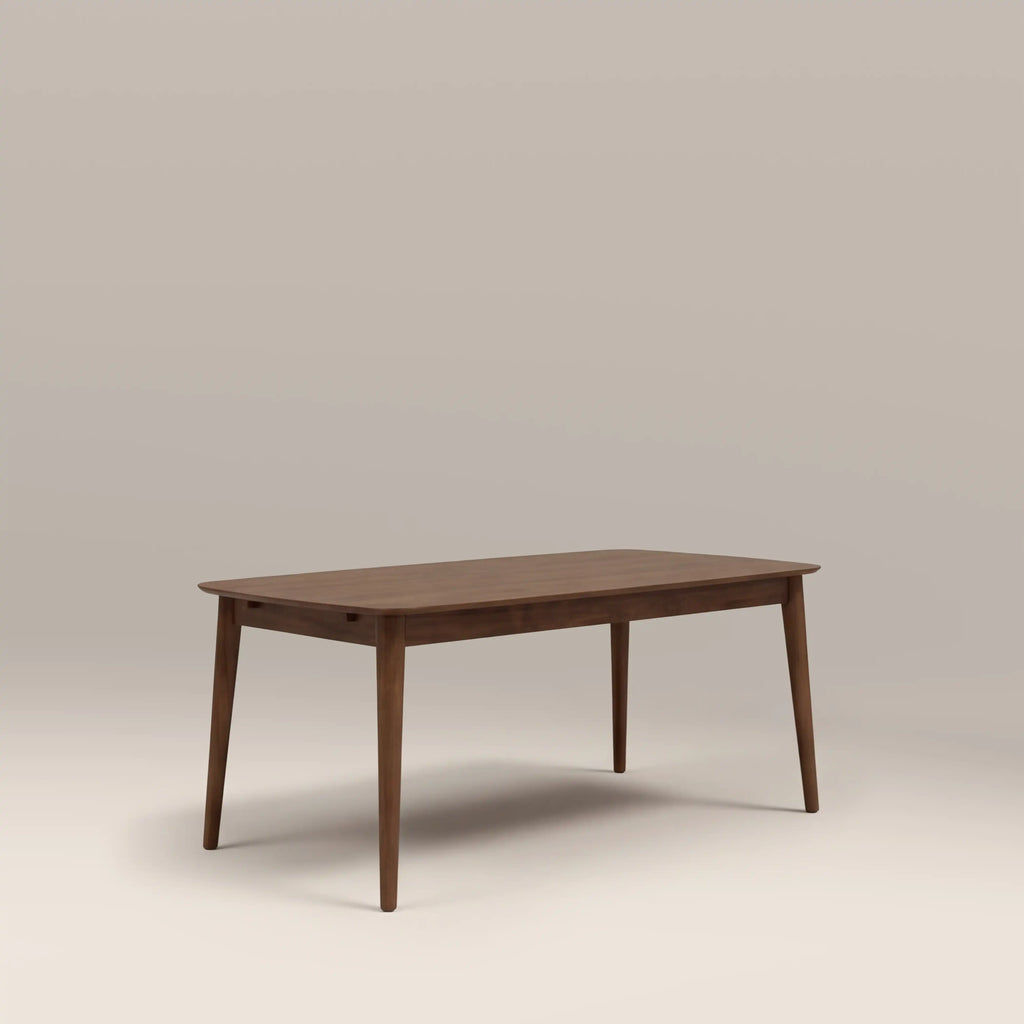 Abbe 6-8 Seat Rectangle Wooden Extendable Dining Table | Walnut — view 5