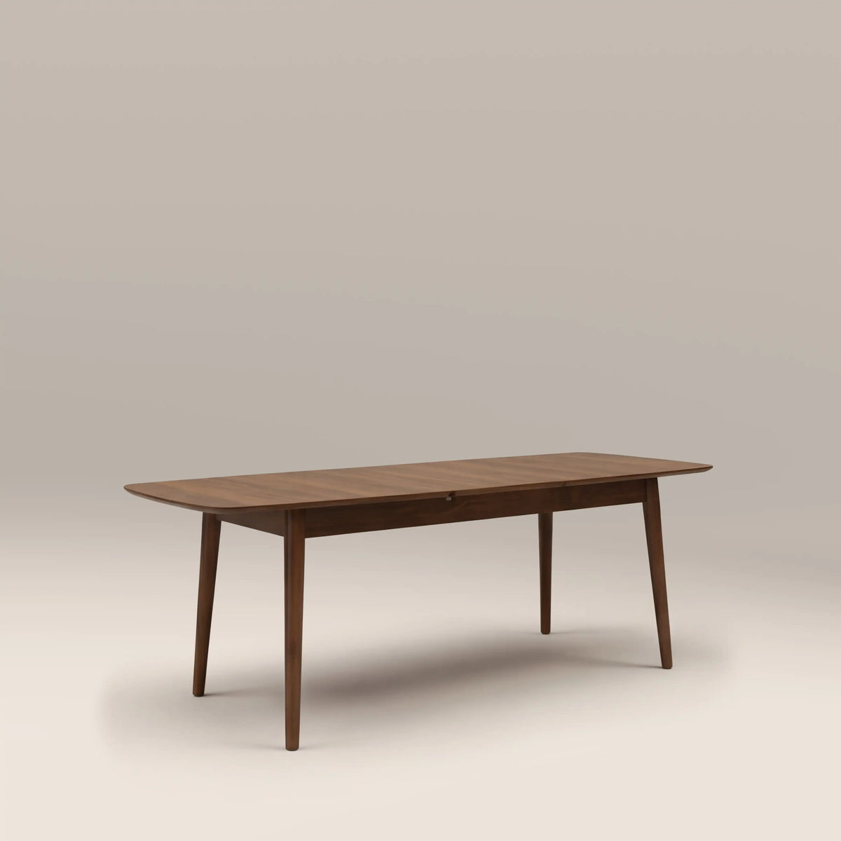 Abbe 6-8 Seat Rectangle Wooden Extendable Dining Table | Walnut — view 3