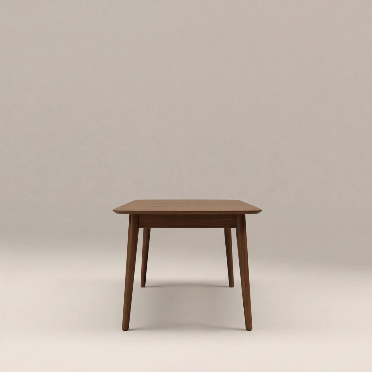 Abbe 6-8 Seat Rectangle Wooden Extendable Dining Table | Walnut — view 6