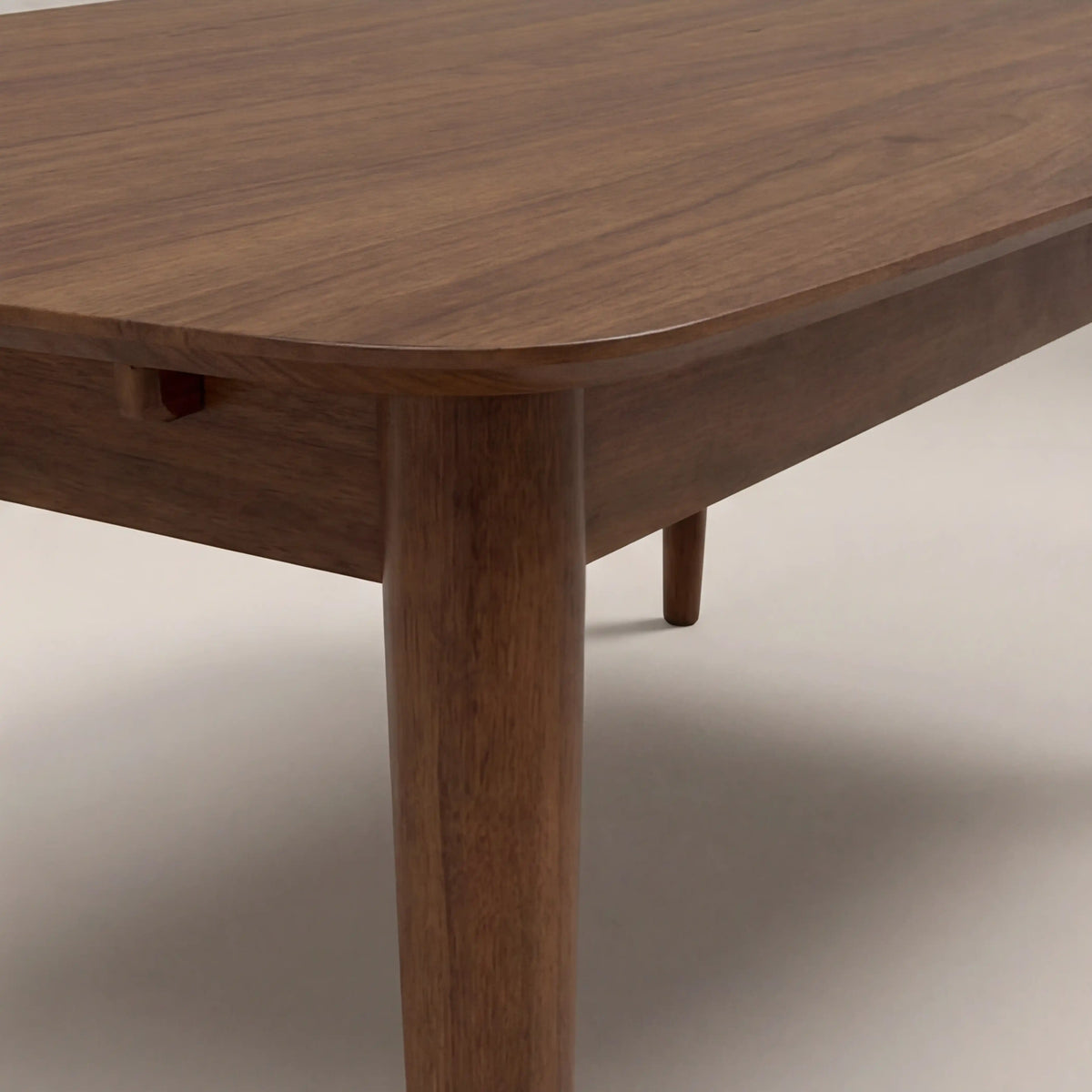 Abbe 6-8 Seat Rectangle Wooden Extendable Dining Table | Walnut — view 8