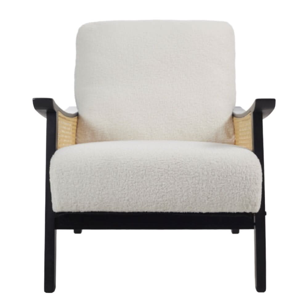 Direct Mid Century Rattan Armchair — view 4